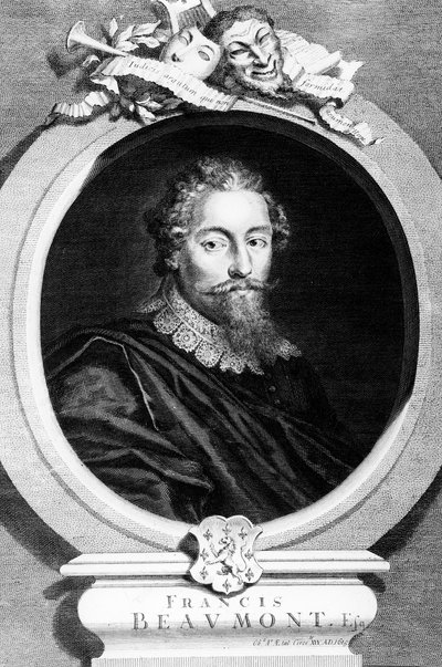 Francis Beaumont, engraved by George Vertue, 1729 by English School